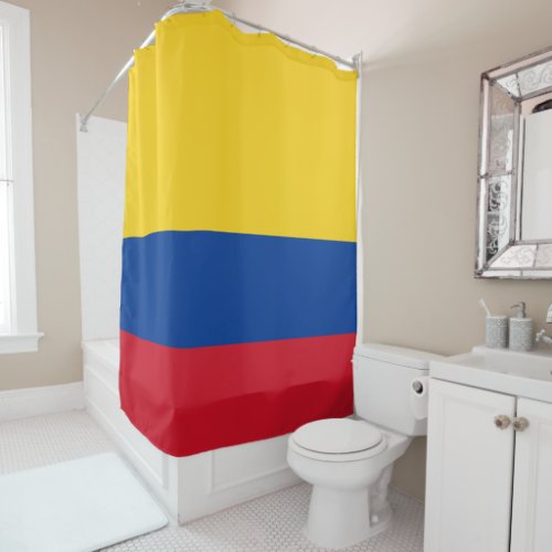 Colombia flag _ Bandera De Colombia Shower Curtain