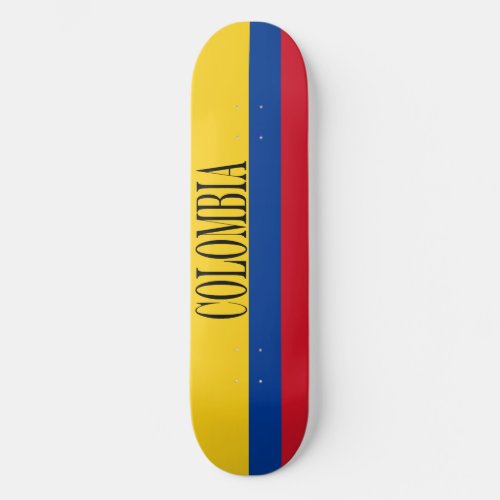 Colombia flag _ Bandera De Colombia Skateboard