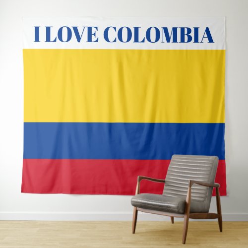 Colombia flag _ Bandera De Colombia Tapestry