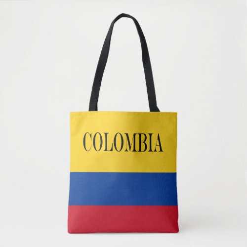 Colombia flag _ Bandera De Colombia Tote Bag