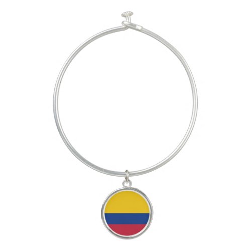 Colombia Flag Bangle Bracelet