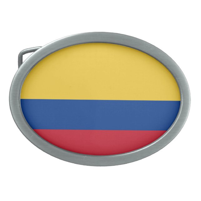 Colombia flag belt buckle (Front)