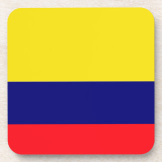 Colombia flag beverage coaster
