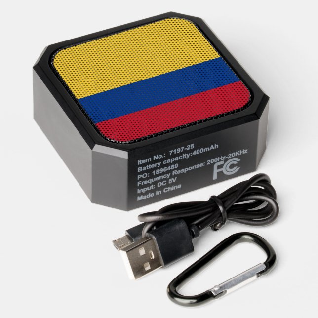 Colombia flag bluetooth speaker (Laydown)