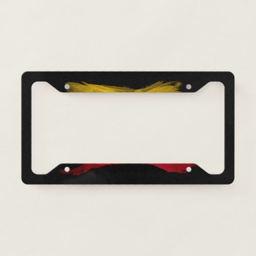 Colombia flag brush stroke national flag license plate frame