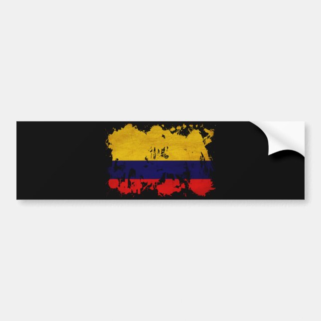 Colombia Flag Bumper Sticker (Front)