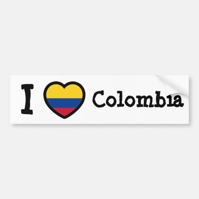 Colombia Flag Bumper Sticker (Front)