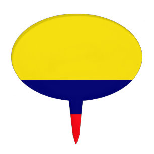 Colombia flag cake topper