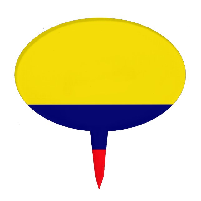 Colombia flag cake topper (Front)