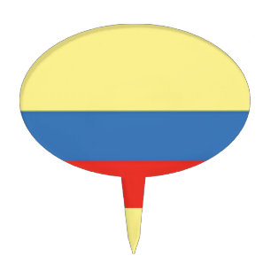 Colombia Flag Cake Topper