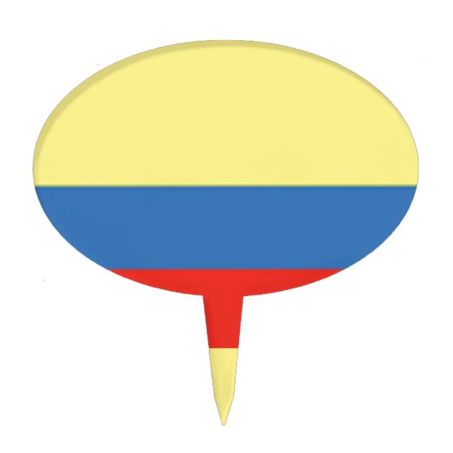 Colombia Flag Cake Topper (Front)