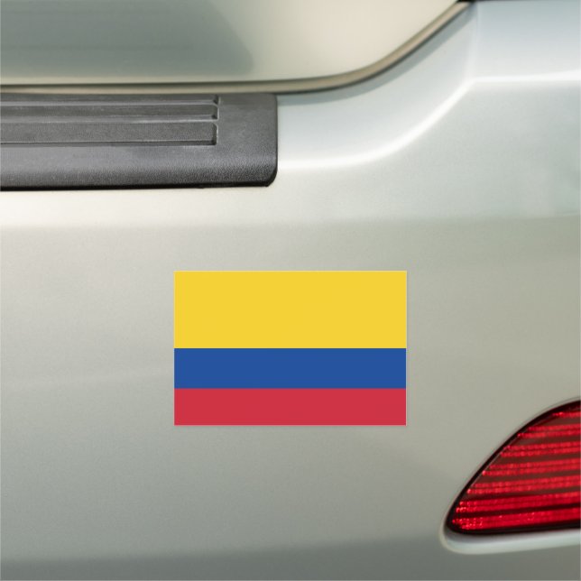 Colombia Flag Car Magnet (In Situ)