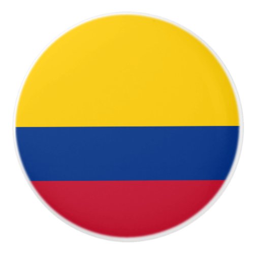 Colombia Flag Ceramic Knob
