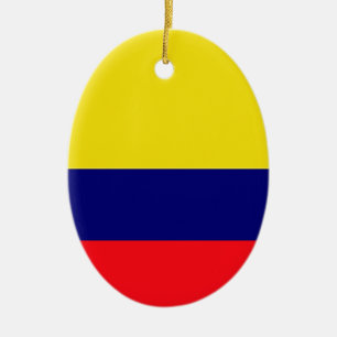 Colombia flag ceramic ornament