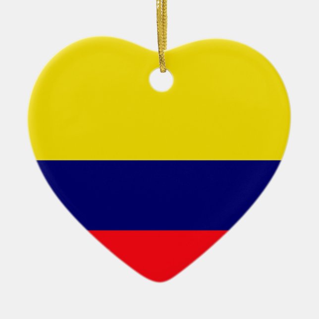 Colombia flag ceramic ornament (Front)