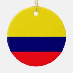 Colombia flag ceramic ornament