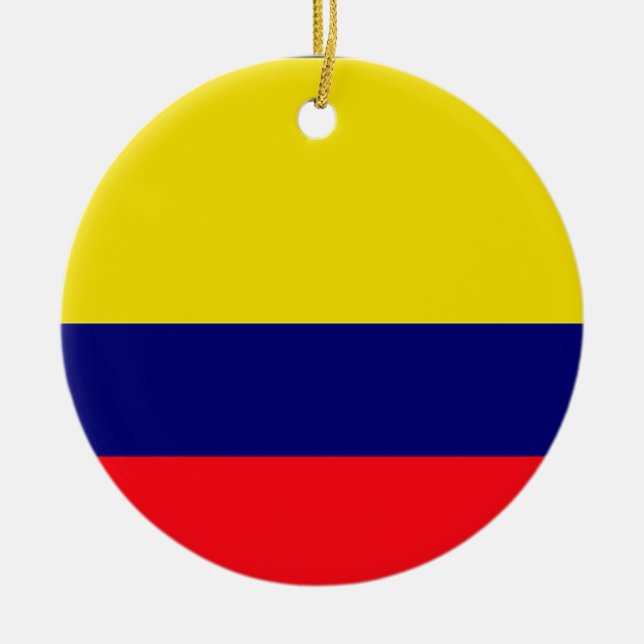 Colombia flag ceramic ornament (Front)
