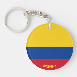 Colombia Flag Charming Patriotic Keychain