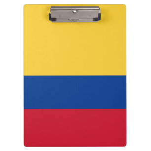 Colombia flag clipboard