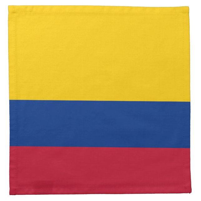 Colombia Flag Cloth Napkin (Front)