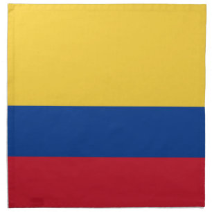 Colombia flag cloth napkin