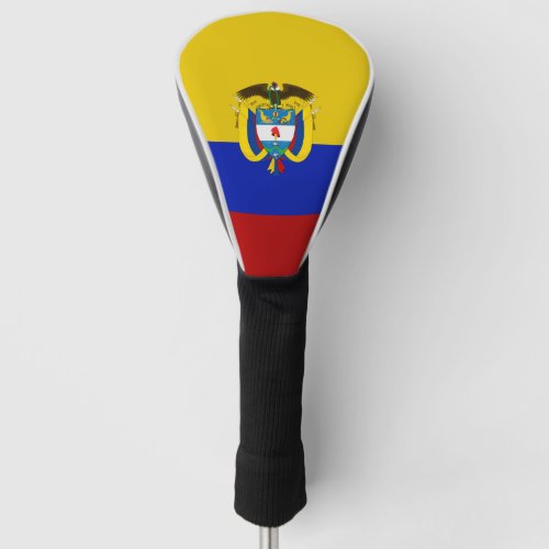 Colombia flag_coat of arms  golf head cover