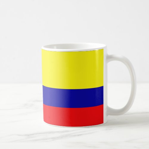 Colombia flag coffee mug