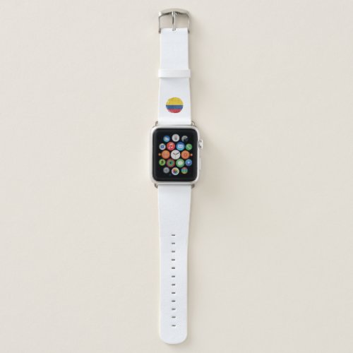 Colombia flag Colombian Grunge  Mapa Colombian Apple Watch Band