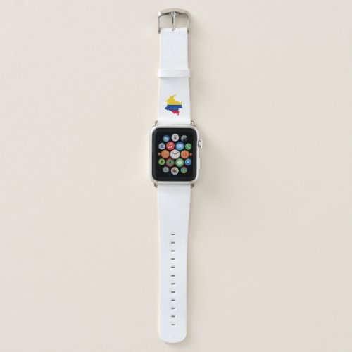 Colombia flag Colombian Map Mapa Colombian Apple Watch Band