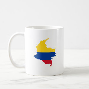 Colombia flag, Colombian Map, Mapa, Colombian Coffee Mug