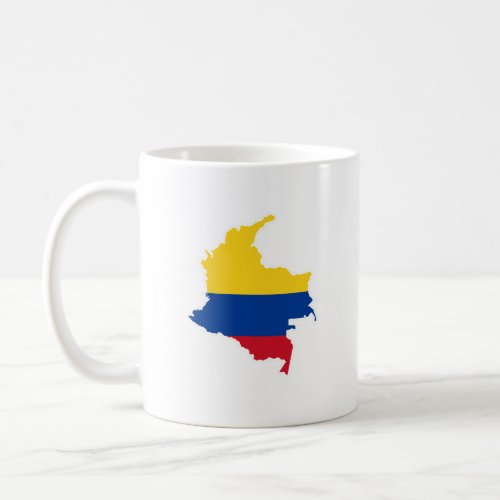 Colombia flag Colombian Map Mapa Colombian Coffee Mug