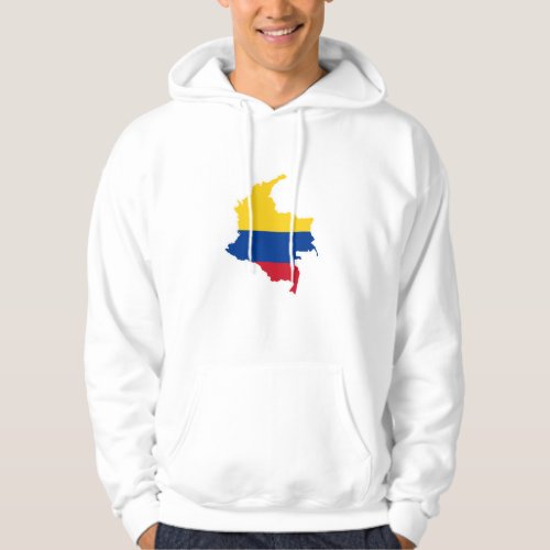 Colombia flag Colombian Map Mapa Colombian Hoodie