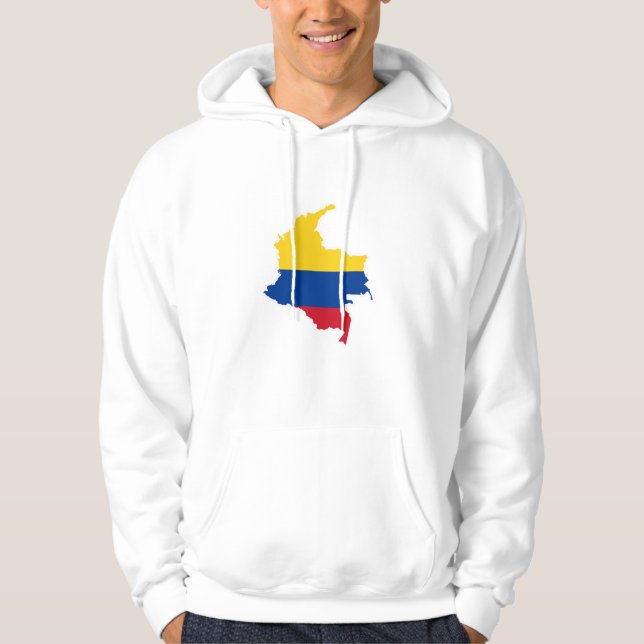 Colombia flag, Colombian Map, Mapa, Colombian Hoodie (Front)