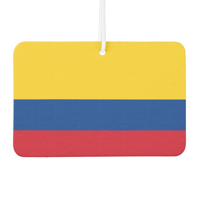 Colombia Flag Colombian Patriotic Air Freshener (Front)