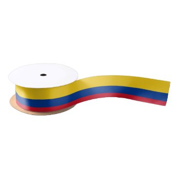 Colombia Flag Colombian Patriotic Satin Ribbon by YLGraphics at Zazzle