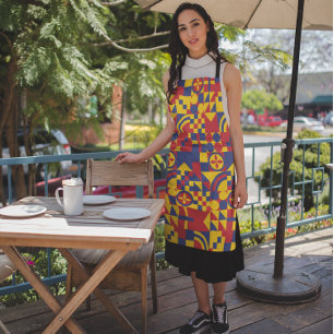 Colombia Flag Colorful Pattern Apron