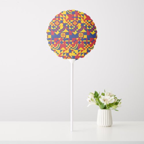 Colombia Flag Colorful Pattern  Balloon