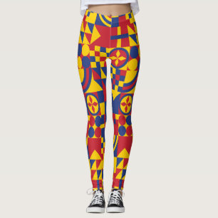 Colombia Flag Colorful Pattern Leggings