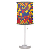 Colombia Flag Colorful Pattern  Table Lamp (Left)