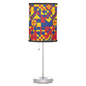 Colombia Flag Colorful Pattern  Table Lamp (Right)