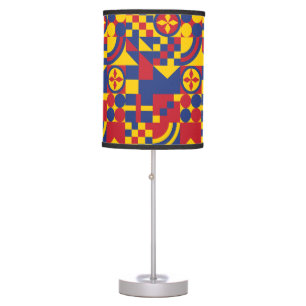 Colombia Flag Colorful Pattern Table Lamp