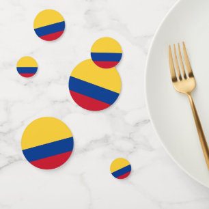 Colombia flag confetti