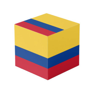 Colombia flag cube