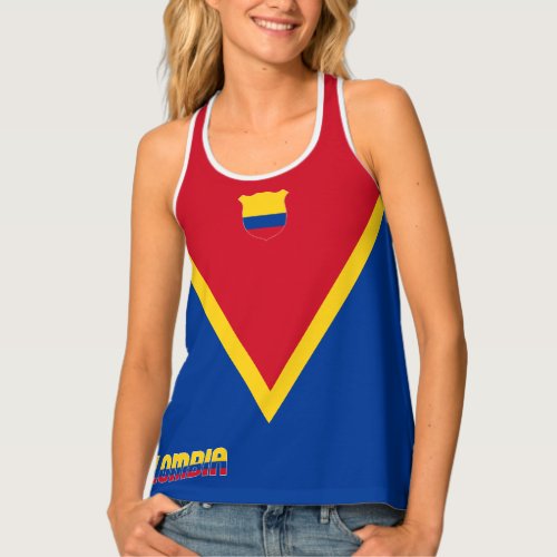 Colombia Flag Delightful Patriotic Tank Top