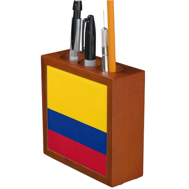 Colombia Flag Desk Organizer (In Situ)