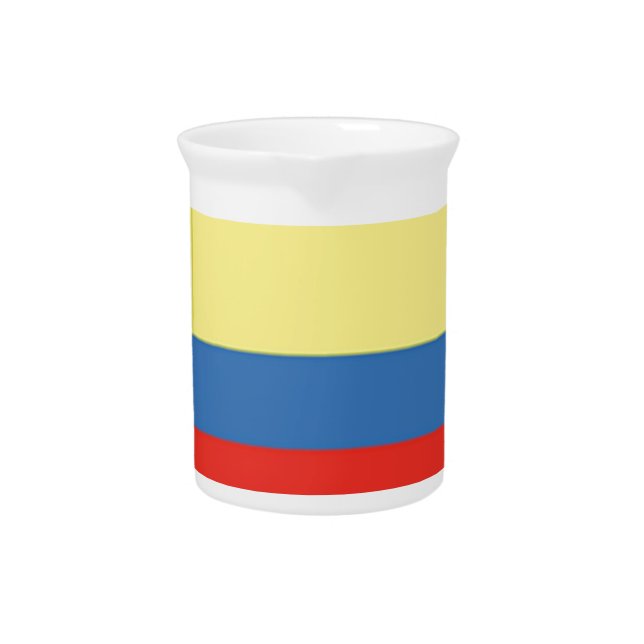 Colombia Flag Drink Pitcher (Front)