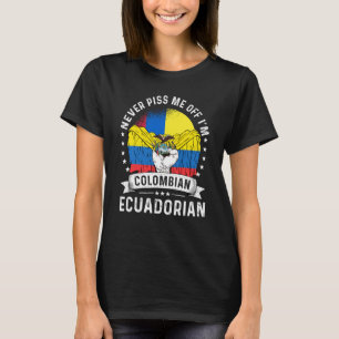 Colombia Flag Ecuador Grown Humor Citizen Pride T-Shirt