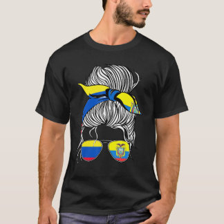 Colombia Flag Ecuador Grown Women Girl Country T-Shirt