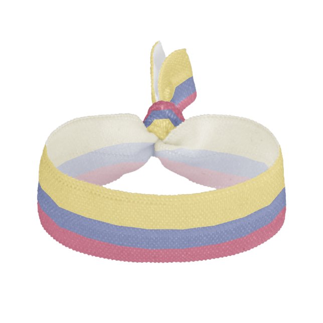 Colombia Flag Elastic Hair Tie (Front)