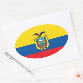 Colombia Flag Euro-style Sticker | Zazzle